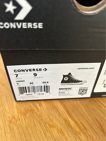 40 Beden siyah Renk Converse All Star Hi black