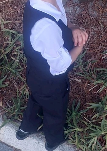 Erkek Çocuk Siyah Yelekli Takım - Görsel 2