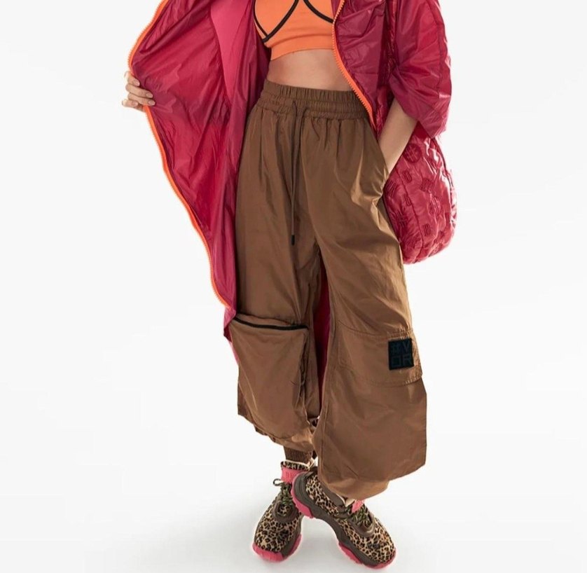 VDR Leopar Desenli Kahverengi Yüksek Topuklu Spor Ayakkabı - Görsel 3