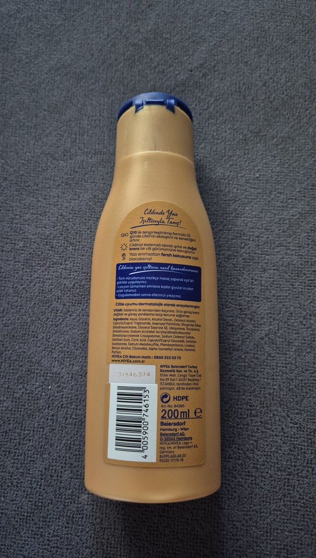 Nivea Q10 Sıkılaştırıcı Bronzluk Vücut Losyonu - Görsel 2