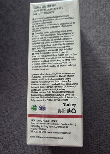 Royal Caviar SPF 30 Ton Dengeleyici BB Krem - Görsel 2