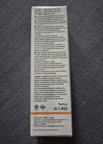 Royal Caviar Güneş Koruyucu SPF 50 100ml - Görsel 2