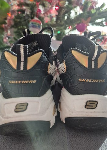SKECHERS D'LİTES Yılan Desenli Bağcıklı Spor Ayakkabı - Görsel 3