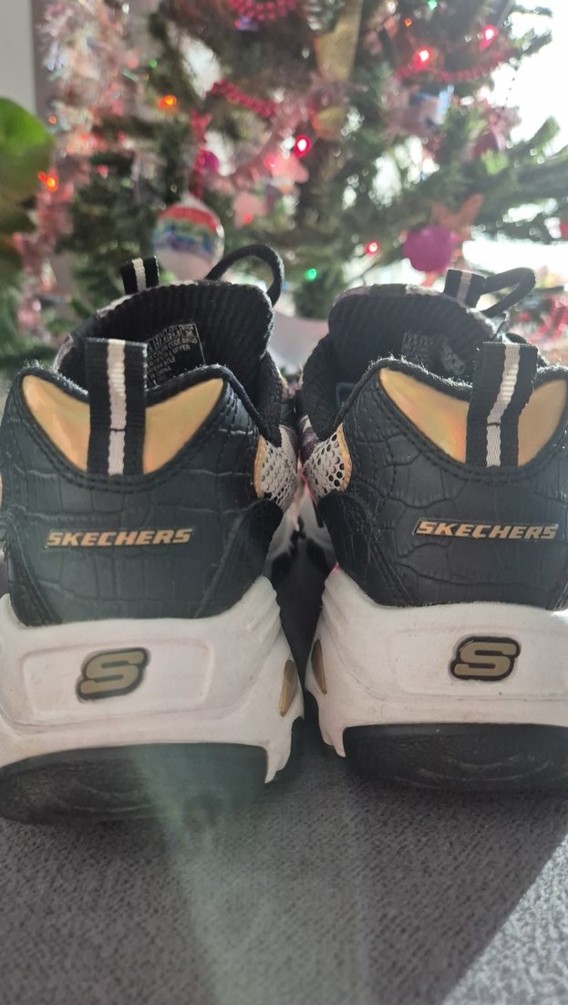 SKECHERS D'LİTES Yılan Desenli Bağcıklı Spor Ayakkabı - Görsel 3