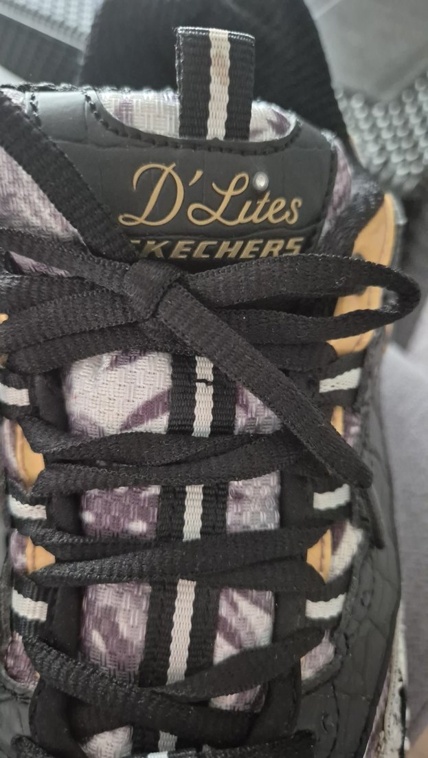 SKECHERS D'LİTES Yılan Desenli Bağcıklı Spor Ayakkabı - Görsel 4