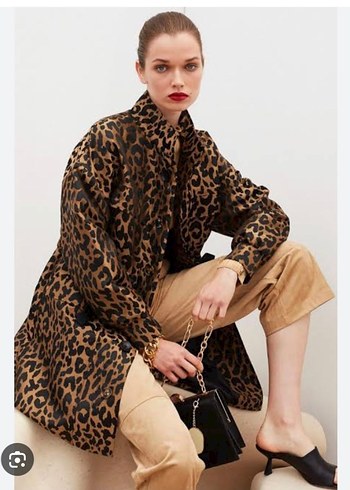 İPEKYOL Leopar desenli tarz trençkot - Görsel 2