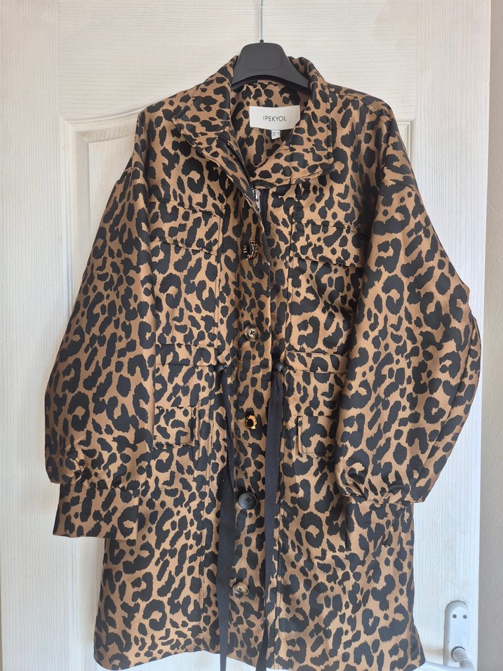 İPEKYOL Leopar desenli tarz trençkot - Görsel 3