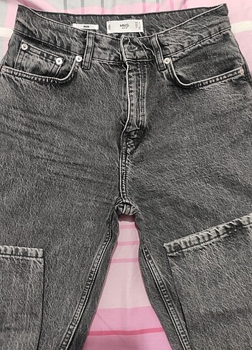 34 Beden gri Renk Mango mom Jean