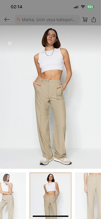 Trendyol & Milla Trendyolmilla krem pantolon