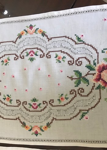  Beden beyaz Renk Kaneviçe örtü