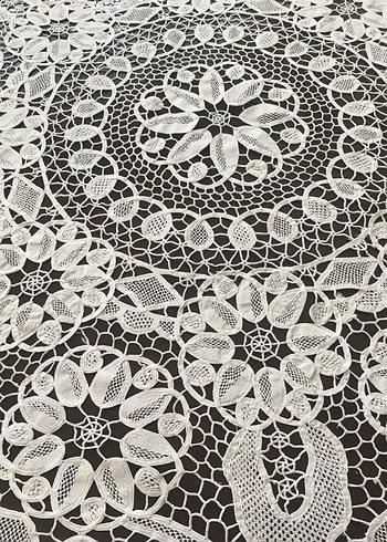 Rahibe işi dantel Angles Masa Örtüsü - Görsel 2