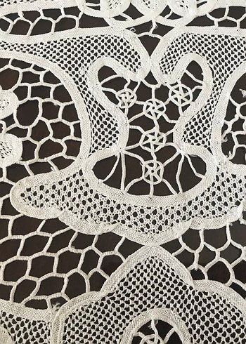 Rahibe işi dantel Angles Masa Örtüsü - Görsel 6