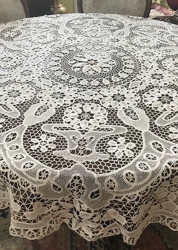 Rahibe işi dantel Angles Masa Örtüsü - Görsel 8