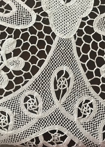 Rahibe işi dantel Angles Masa Örtüsü - Görsel 4