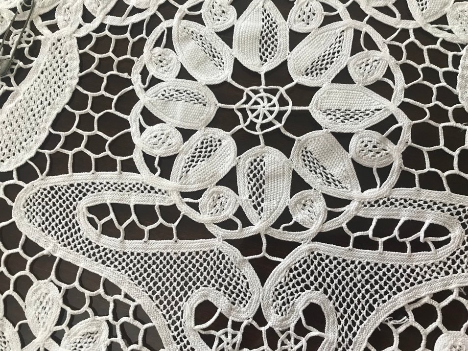 Rahibe işi dantel Angles Masa Örtüsü - Görsel 3