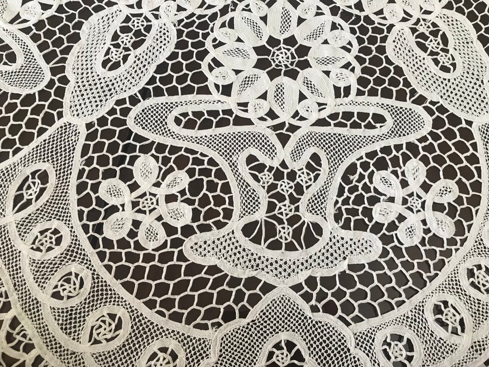 Rahibe işi dantel Angles Masa Örtüsü - Görsel 5