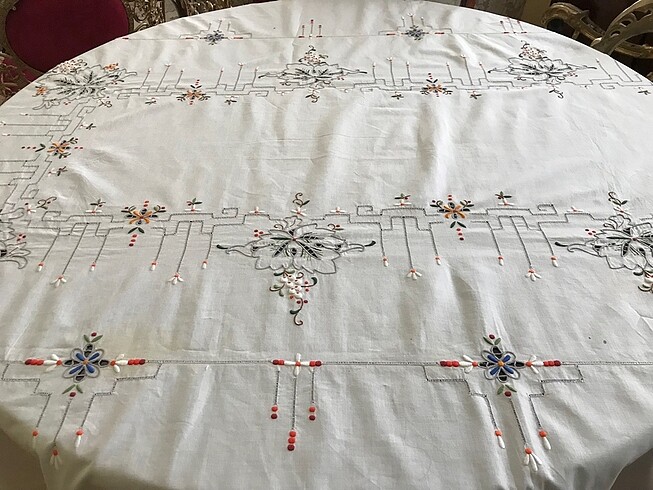 Rahibe işi masa örtüsü - Görsel 5
