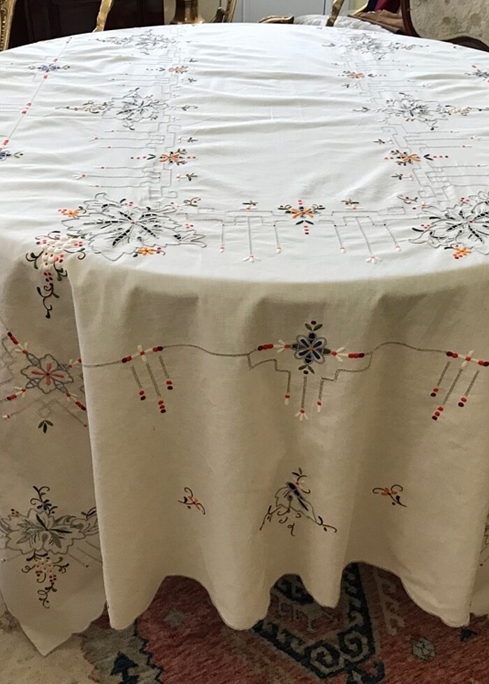 Rahibe işi masa örtüsü - Görsel 2