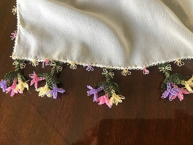 İğne oyası fular - Görsel 3