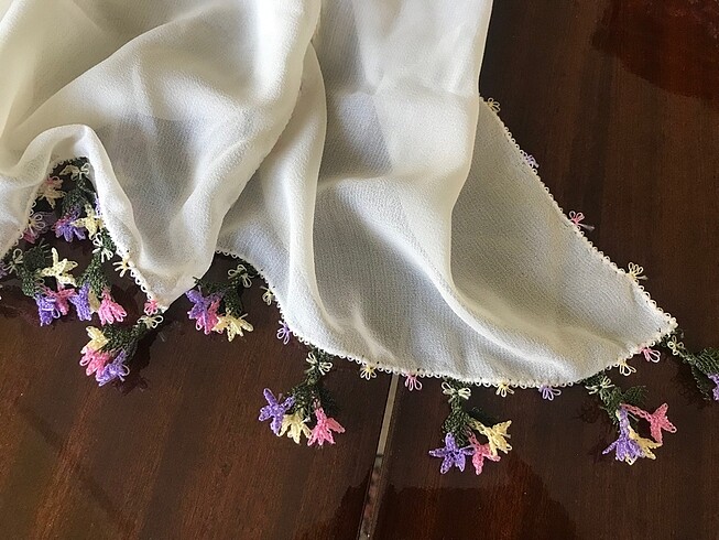 İğne oyası fular - Görsel 5