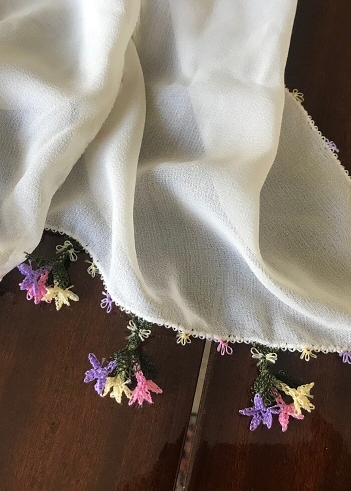 İğne oyası fular - Görsel 5