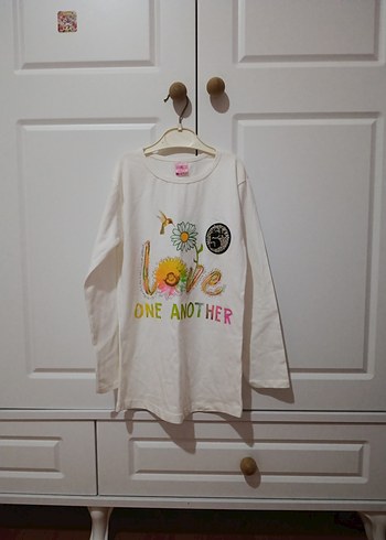 Kız Çocuk Uzun Kollu Baskılı Tişört - Görsel 2