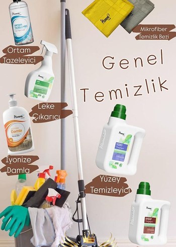 Genel Temizlik Seti Mikrofiber bezli