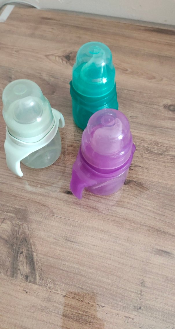 Mor pastel renkli bebek biberonu - Görsel 4