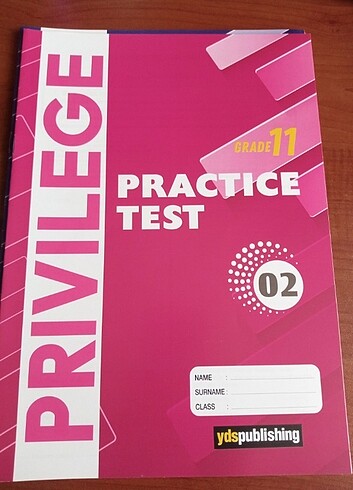  YDS Publishing Privilege serisi 11. sınıf Practise Test 1-5