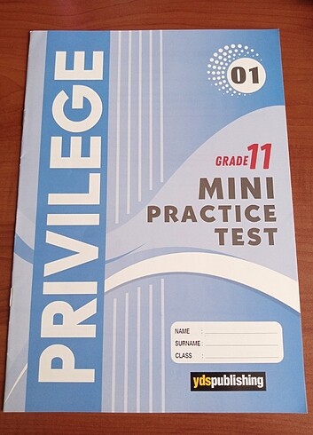 YDS Publishing Privilege Serisi 11. Sınıf Mini Practise Test 1-5