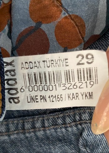 29 Beden mavi Renk Kadın Bol Kesim Kot Pantolon palazzo