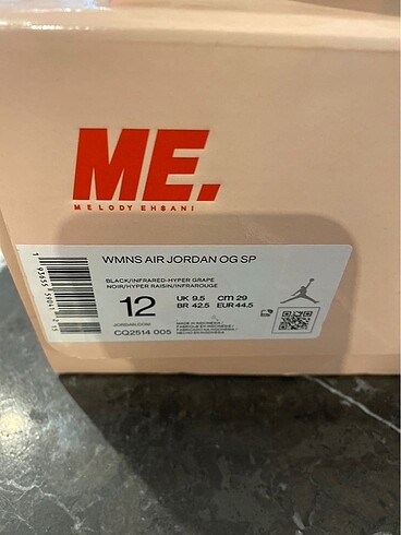 44 Beden Nike jordan OG (melody ehsani)