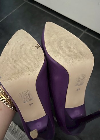 Mor Stiletto Topuklu Kadın Ayakkabı - Görsel 3