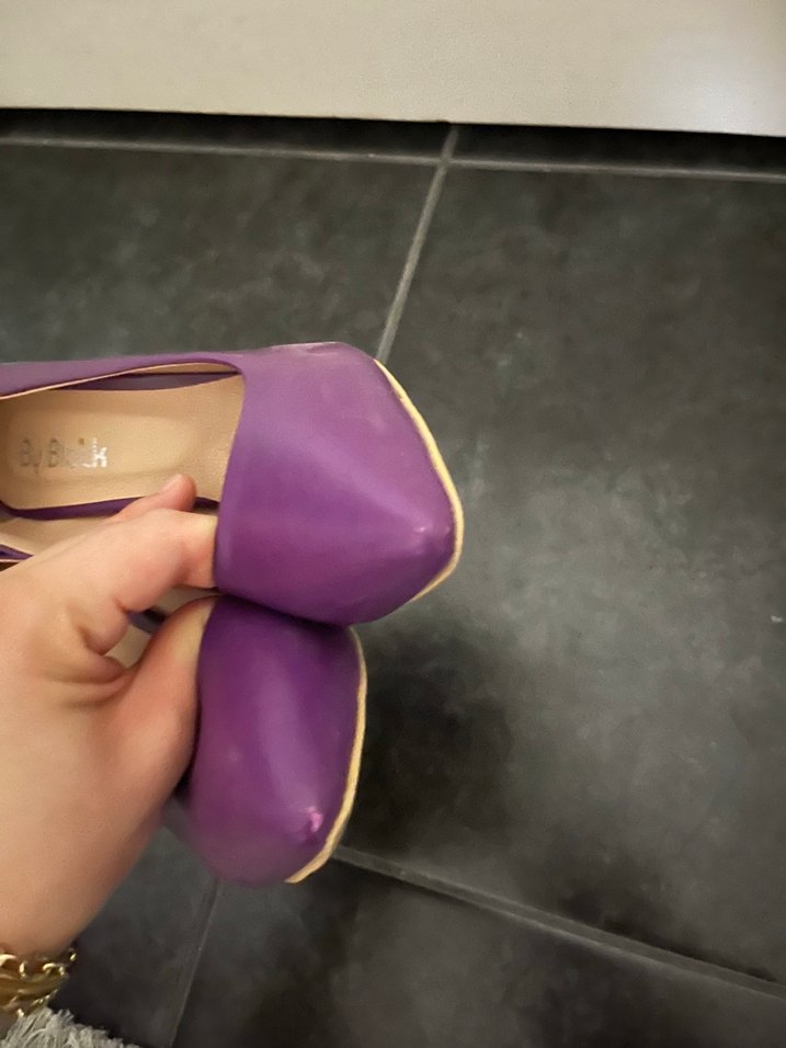 Mor Stiletto Topuklu Kadın Ayakkabı - Görsel 2