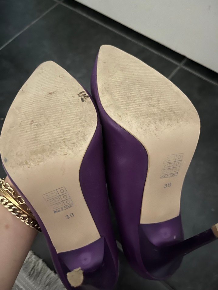 Mor Stiletto Topuklu Kadın Ayakkabı - Görsel 3