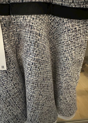 Örme Desenli Gri Askılı Kadın Bluz - Görsel 4