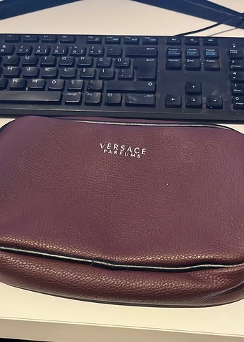 Versace Bordo Makyaj Cantasi