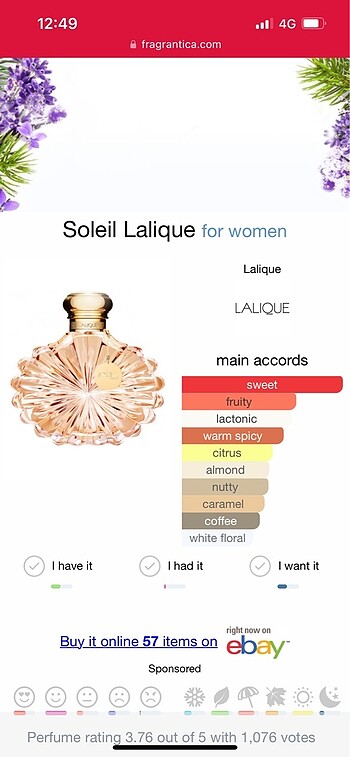 Soleil Lalique for women