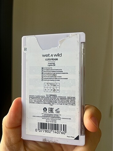 Wet n wild wet n wild Lights off far paleti