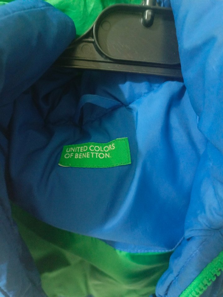 Erkek Çocuk Parlak Mavi Kapüşonlu Yelek - Görsel 2