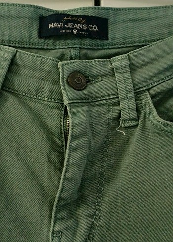 Gri-Yeşil Keten Erkek Rahat Pantolon - Görsel 2