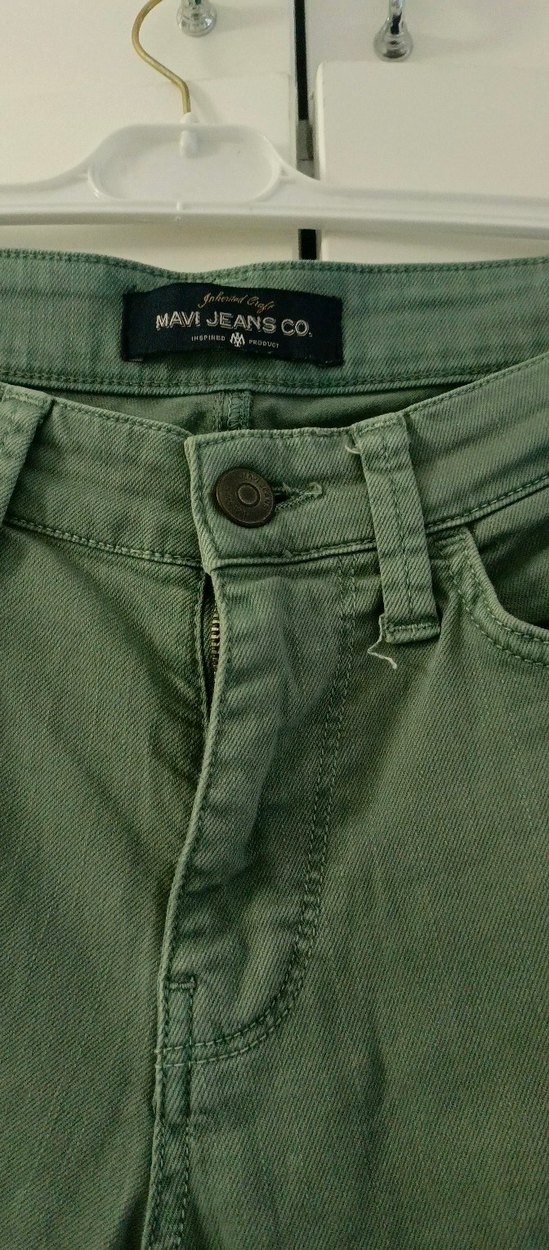 Gri-Yeşil Keten Erkek Rahat Pantolon - Görsel 2