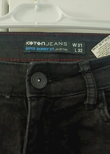 Erkek Siyah Dar Kesim Denim Jean - Görsel 2