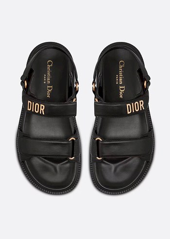 diğer Beden siyah Renk Dior Siyah Kadın Deri Sandalet