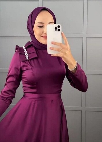 Mürdüm Abiye Elbise 