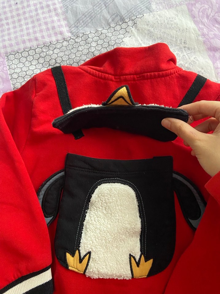 Kırmızı Erkek Çocuk Fermuarlı Sweatshirt - Görsel 3