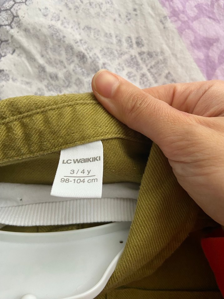 Erkek Çocuk Haki Düğmeli Pamuklu Gömlek - Görsel 3