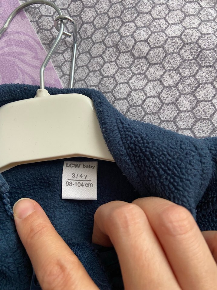 Erkek Çocuk lacivert  Fermuarlı Polar Ceket - Görsel 4