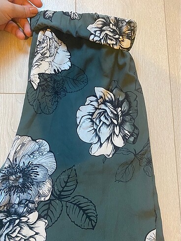 36 Beden haki Renk Yazlık bol paça pantolon