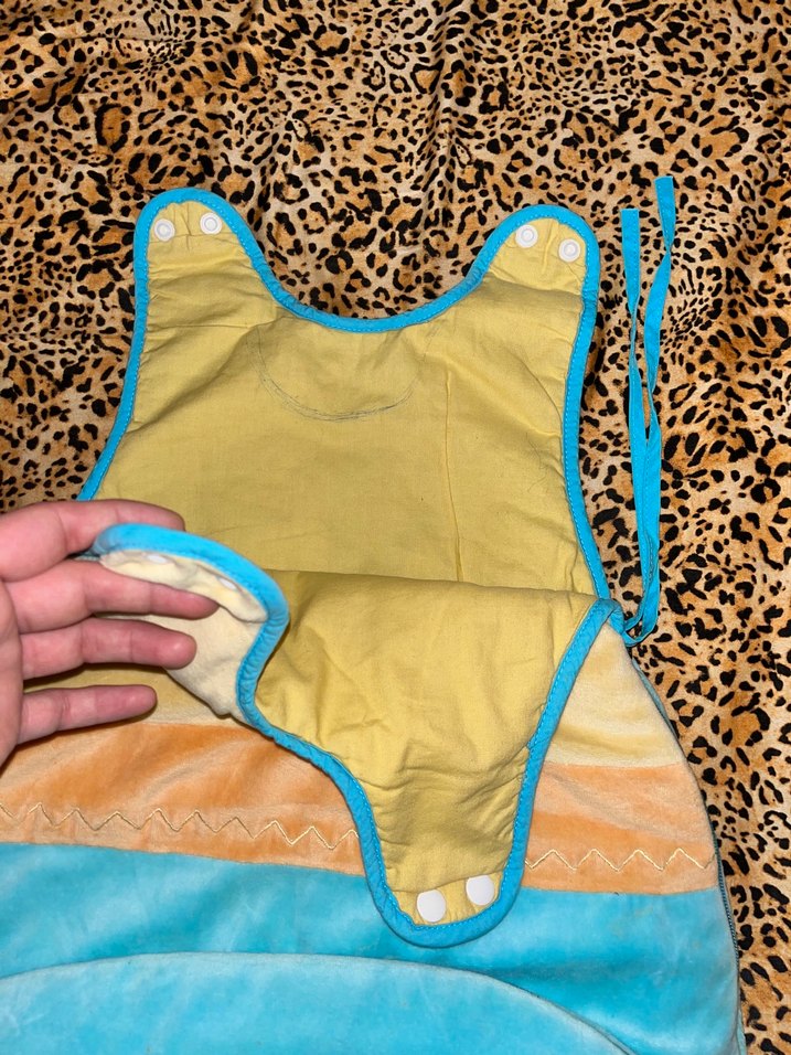 Mavi Kaplumbağa Desenli Bebek Uyku Tulumu - Görsel 3